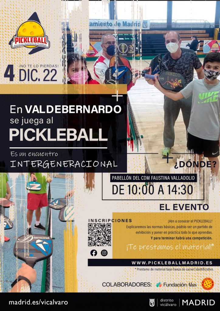 04/12/2022 – En Valdebernardo se juega al pickleball