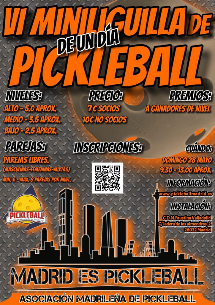 28/05/2023 – VI MINILIGUILLA DE PICKLEBALL DE UN DÍA