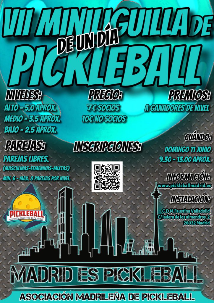 11/06/2023 – VII MINILIGUILLA DE PICKLEBALL DE UN DÍA