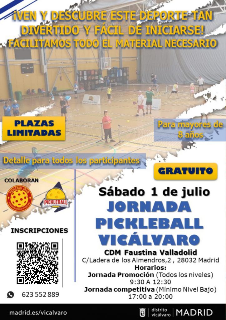 01/07/2023 – Jornada Pickleball Vicálvaro